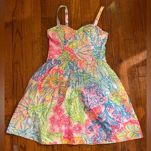 Lilly Pulitzer Pink and Green Dress